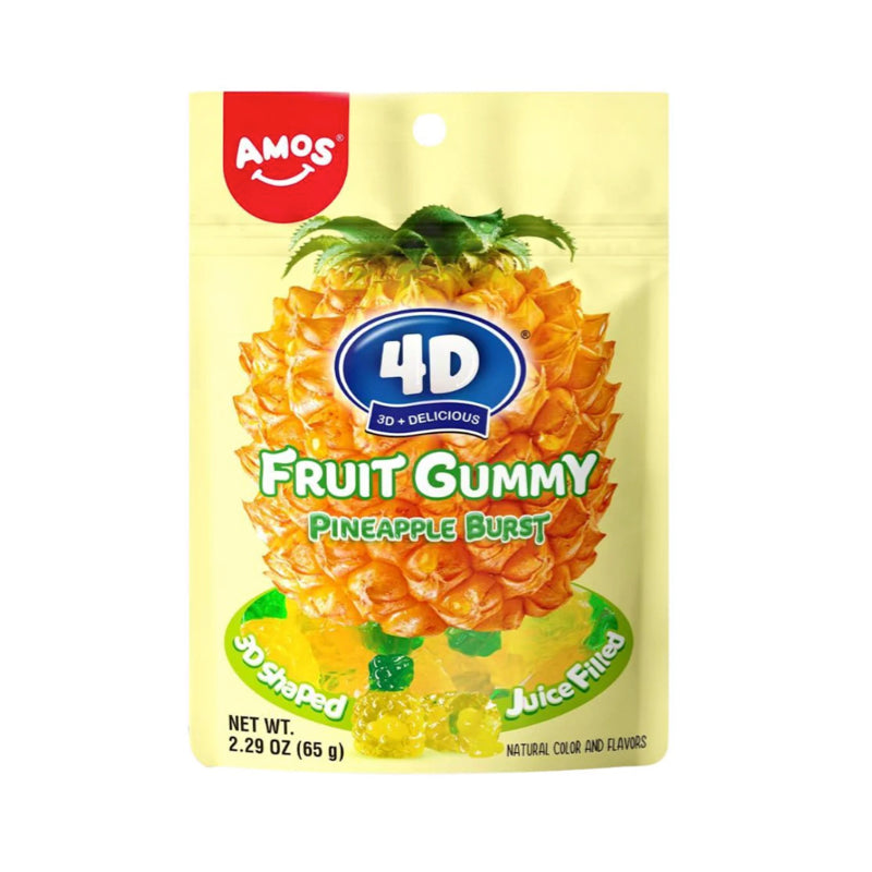 Amos 4D Fruit Gummy Pineapple Burst