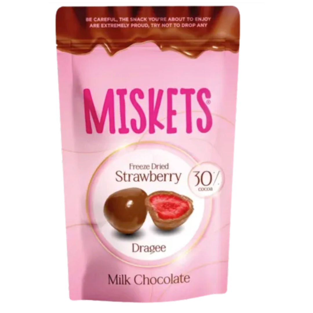 Miskets Milk Chocolate Covered Freeze-Dried Strawberry 80g