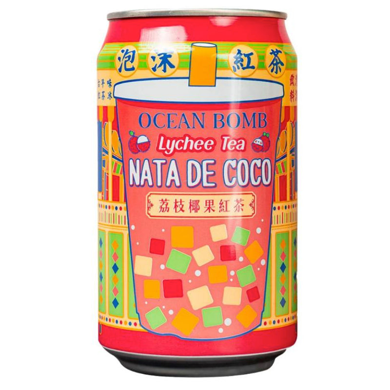 Ocean Bomb Lychee Tea With Nata De Coco