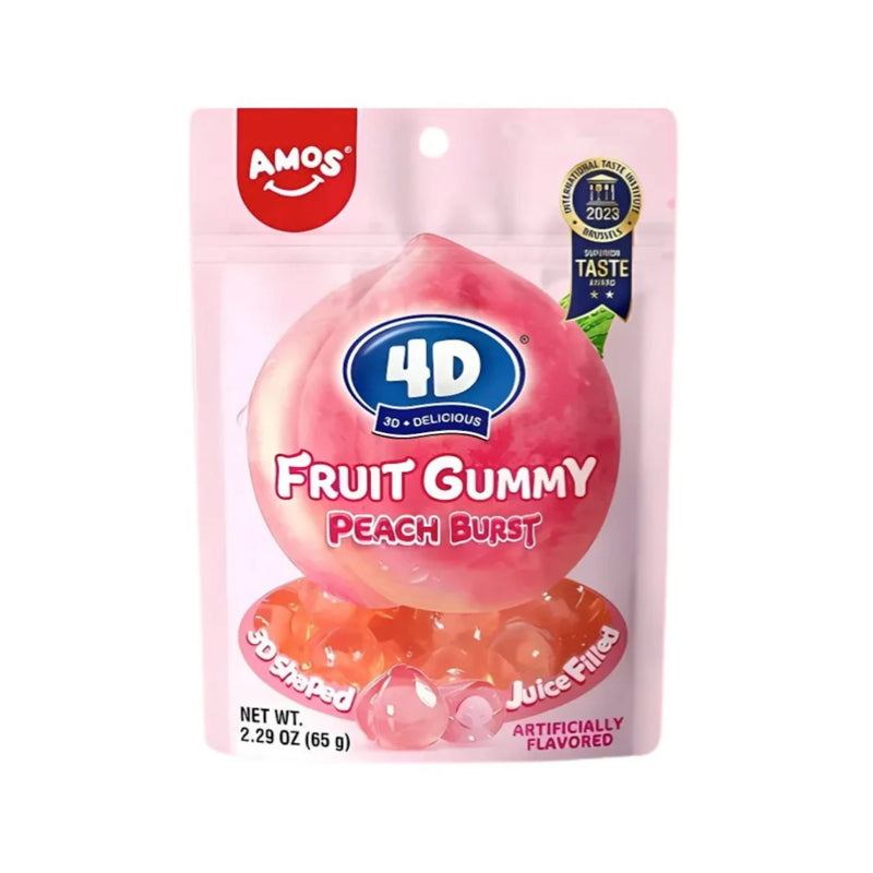 Amos 4D Fruit Gummy Peach Burst