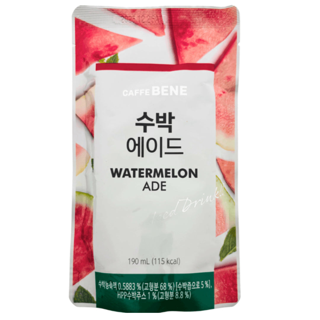 Caffe Bene Pouch Iced Drink - Watermelon Ade 190ml